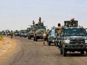 Nigerian Army troops on patrol