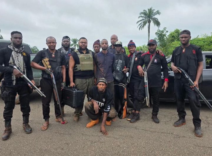 PHOTONews: Notorious Bandit Abubakar Usman arrested in a fierce gun battle inside Delta forest