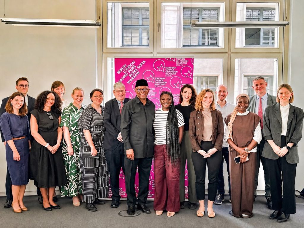 Obi seeks stronger global partnerships for Nigeria at ECFR Berlin Roundtable ahead of 2027