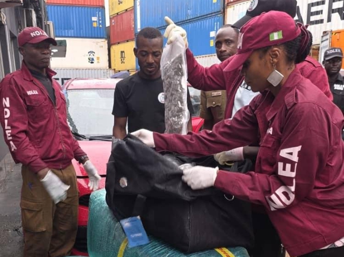 Okada rider excretes 100 wraps of methamphetamine as NDLEA intercepts N10.3bn worth of loud at Lagos port