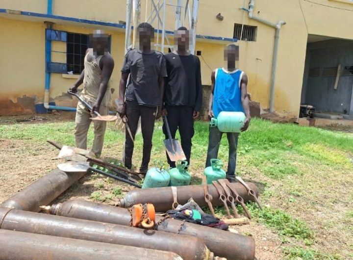 Police arrest 7 suspects, recover 285 vandalized pipelines in Adamawa Nigeria Police Force, through operatives of the IGP Special Task Force on Petroleum and Illegal Bunkering and the IGP X-Squad, has successfully dismantled a pipeline vandalism network operating in Adamawa State, leading to the arrest of seven suspects and the recovery of 285 pieces of vandalized Nigerian National Petroleum Company (NNPC) pipelines. The Force spokesman, CSP Anietie Iniedu, confirmed this in a statement issued on Tuesday in Abuja. CSP Iniedu said: "Acting on credible intelligence received on 9th July 2026, operatives intercepted a J5 bus fully loaded with suspected vandalized NNPC pipelines along the Yola–Numan Road in Adamawa State. "The vehicle was driven by one Paul Joshua and accompanied by one Paul Ishiyaku. He said the operation subsequently led to the arrest of seven suspects identified as Haruna Usman (28), Haruna Muhammed Sule (30), Dabus Peter (38), Ahmad Adamu (19), Sadik Ibrahim (31), Paul Joshua (49), and Paul Ishiyaku (48). Further searches conducted during the operation resulted in the recovery of two hundred and eighty-five (285) pieces of vandalized pipelines, six (6) gas cylinders, diggers, shovels, one J5 bus with registration number KRD 767 XC, blue in colour, and other equipment suspected to have been used in the commission of the crime. All recovered exhibits have been secured as evidence. He said the suspects are currently in police custody, while investigations are ongoing to determine the full scope of the criminal enterprise and identify other individuals connected to the vandalism network. He said: "the Nigeria Police Force under the administration of the Inspector-General of Police, IGP Olatunji Rilwan Disu, psc (+), NPM, reiterates its commitment to the protection of critical national infrastructure and the fight against economic sabotage. Members of the public are encouraged to remain vigilant and continue providing timely and credible information to support ongoing efforts aimed at combating crime and safeguarding national assets across the country.