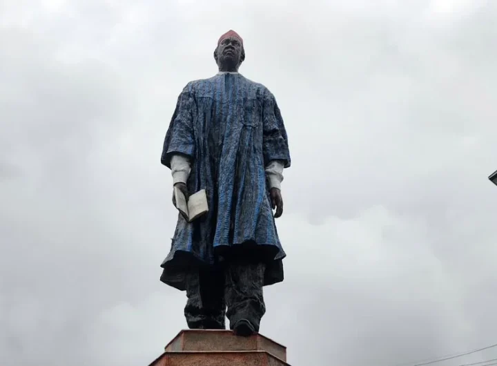 Soludo unveils Chinua Achebe statue in Ogidi,