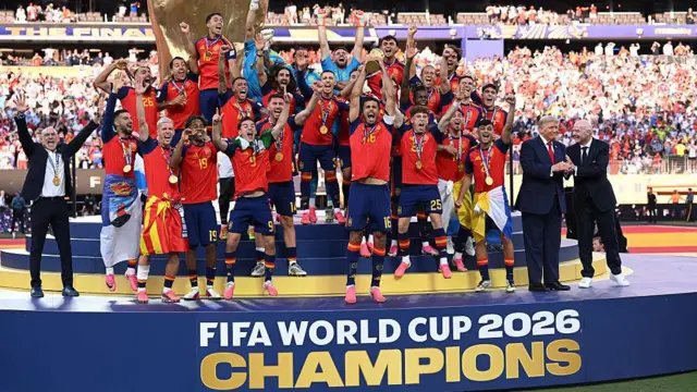 Spain beat 10-man Argentina in extra time to win 2026 FIFA World Cup