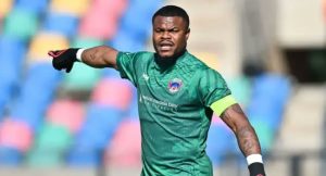 Super Eagles Nigerian goalkeeper Stanley Nwabali