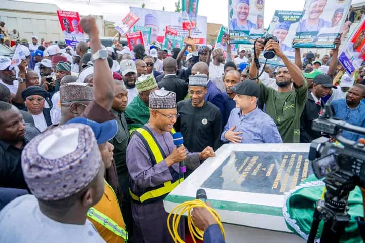 Tinubu behind Kaduna's infrastructure drive, says Uba Sani as he flags off 11 road projects