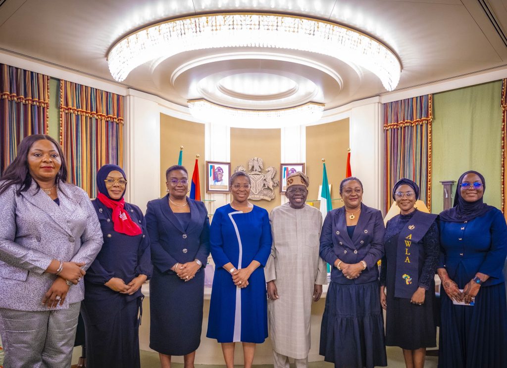Tinubu meets newly elected NBA President, female lawyers in Abuja