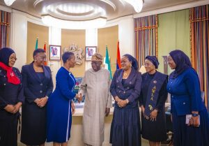 Tinubu meets newly elected NBA President, female lawyers in Abuja
