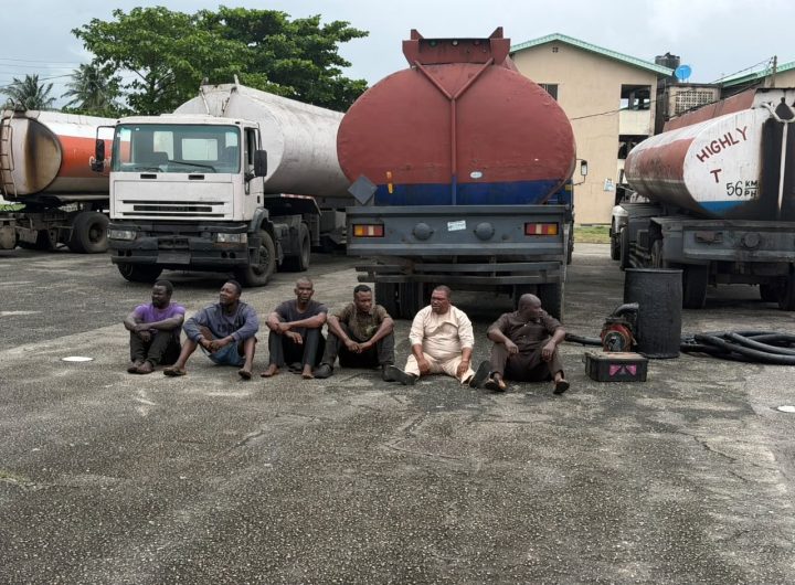 Troops dismantle suspected illegal bunkering site in Lagos, arrest 6 suspects