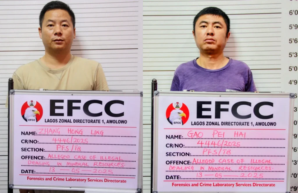 Two Chinese bag 5 year jail term for illegal mining in Lagos