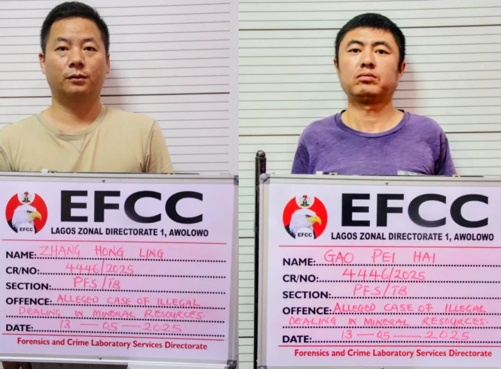 Two Chinese bag 5 year jail term for illegal mining in Lagos