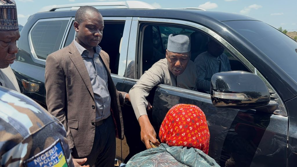 When Zulum stopped at a village market to buy peanuts