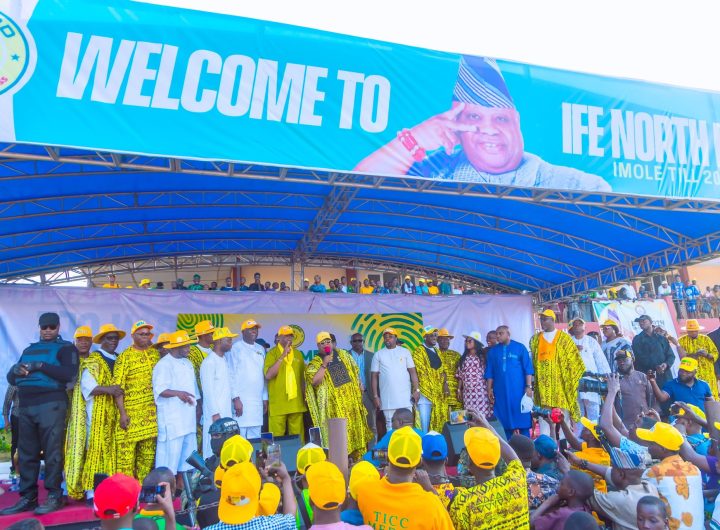 Osun LG poll: Adeleke urges peaceful participation after commissioning 10.4km Edunabon–Tonkere road
