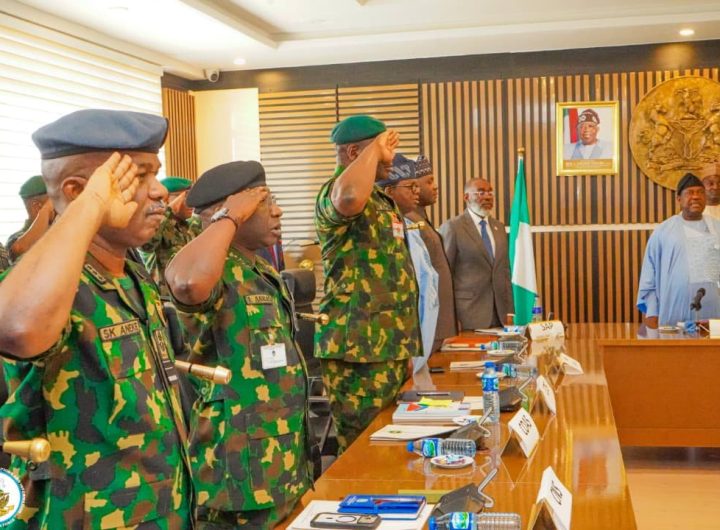 CAS joins defence, security chiefs to develop Tinubu’s National Threat Assessment Plan