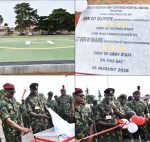 COAS commissions helipad for emergency air evacuation of wounded soldiers at 44 Army Reference Hospital Kaduna