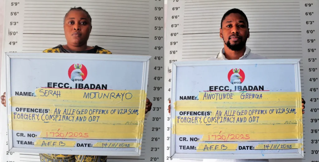 EFCC arraigns 3 for alleged visa fraud in Ibadan