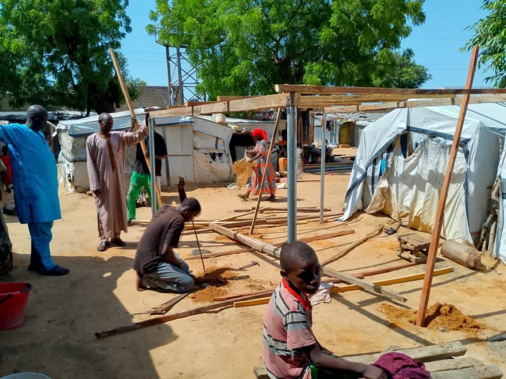 NCA hails Rev. Omolehin for funding emergency tents, toilets for displaced Borno Christians