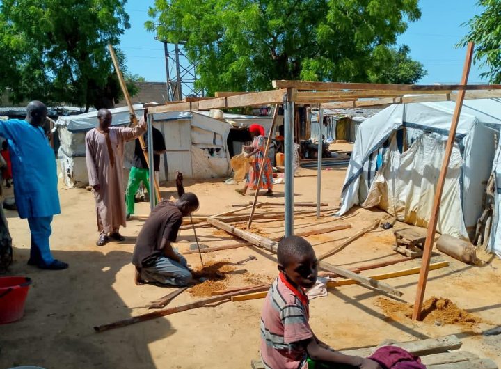 NCA hails Rev. Omolehin for funding emergency tents, toilets for displaced Borno Christians