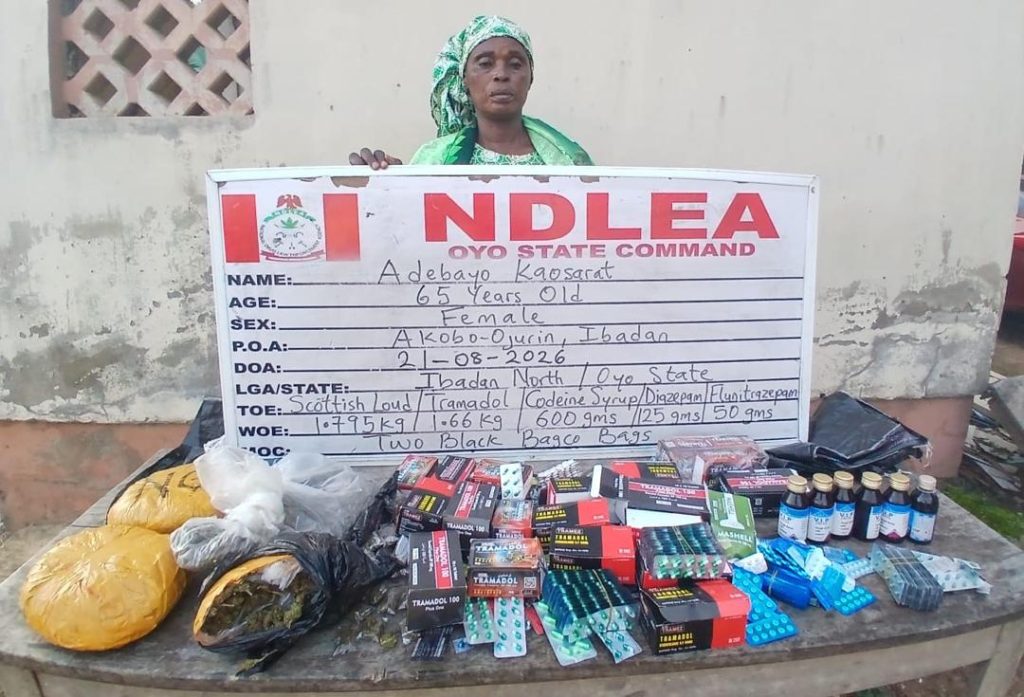 NDLEA arrests grandma with Cocaine in Lagos