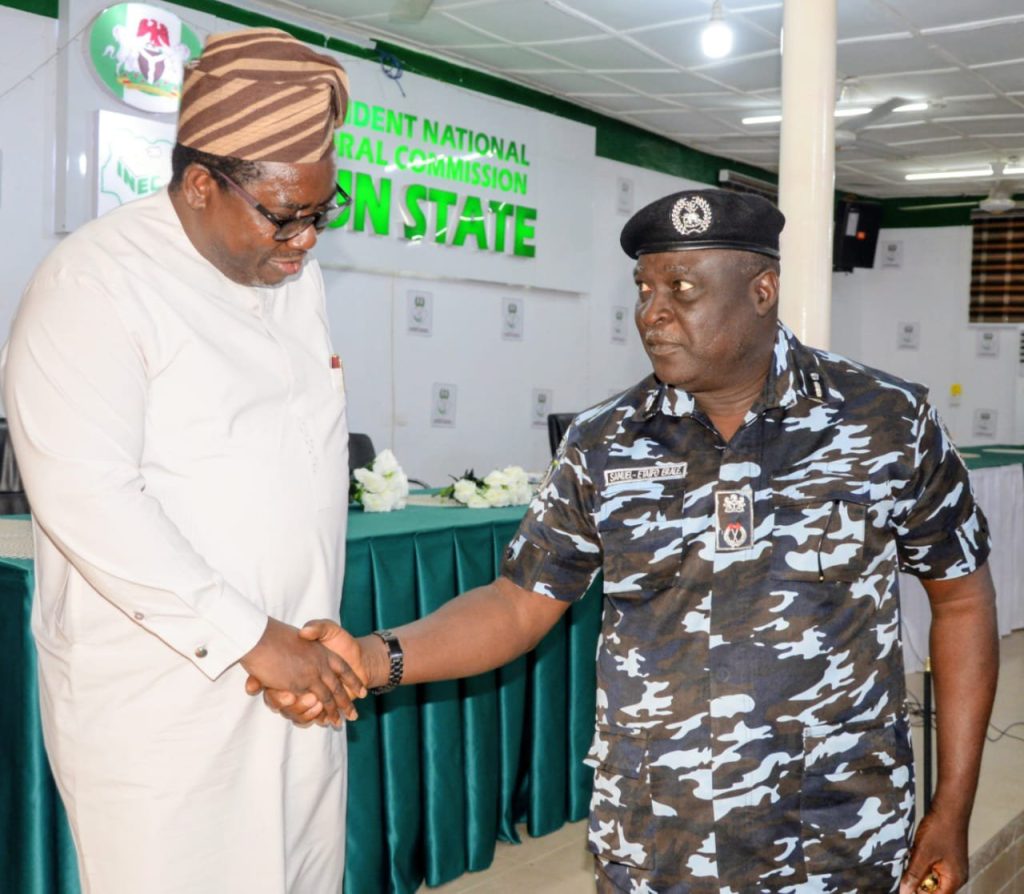 Newly deployed Osun CP pay courtesy visit to INEC Chairman