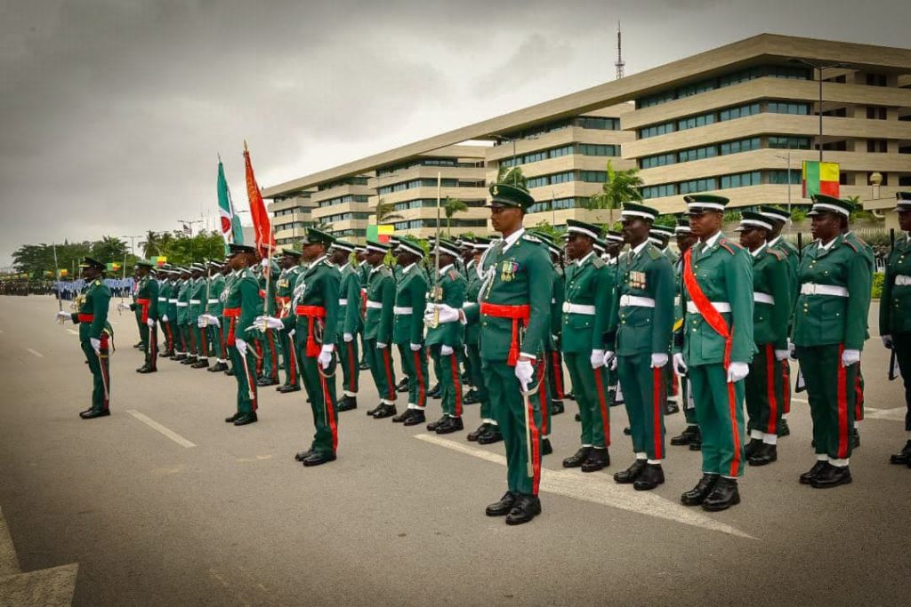 Nigeria honours Benin Republic at 66th Independence Anniversary, Army's silent drill steals show