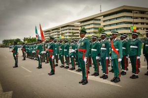 Nigeria honours Benin Republic at 66th Independence Anniversary, Army's silent drill steals show