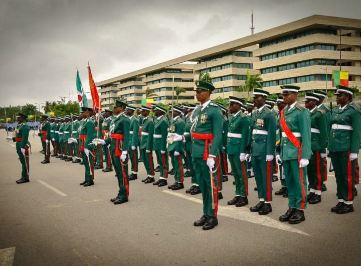 Nigeria honours Benin Republic at 66th Independence Anniversary, Army's silent drill steals show
