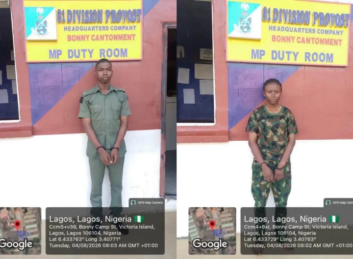 https://nationalaccordnewspaper.com/nigerian-army-detains-2-soldiers-over-unauthorised-security-at-peller-jarvis-wedding/