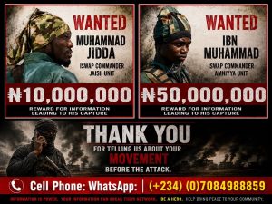 Nigerian Army identifies wanted senior ISWAP/ISIS Terrorist leaders operating around Lake Chad Basin