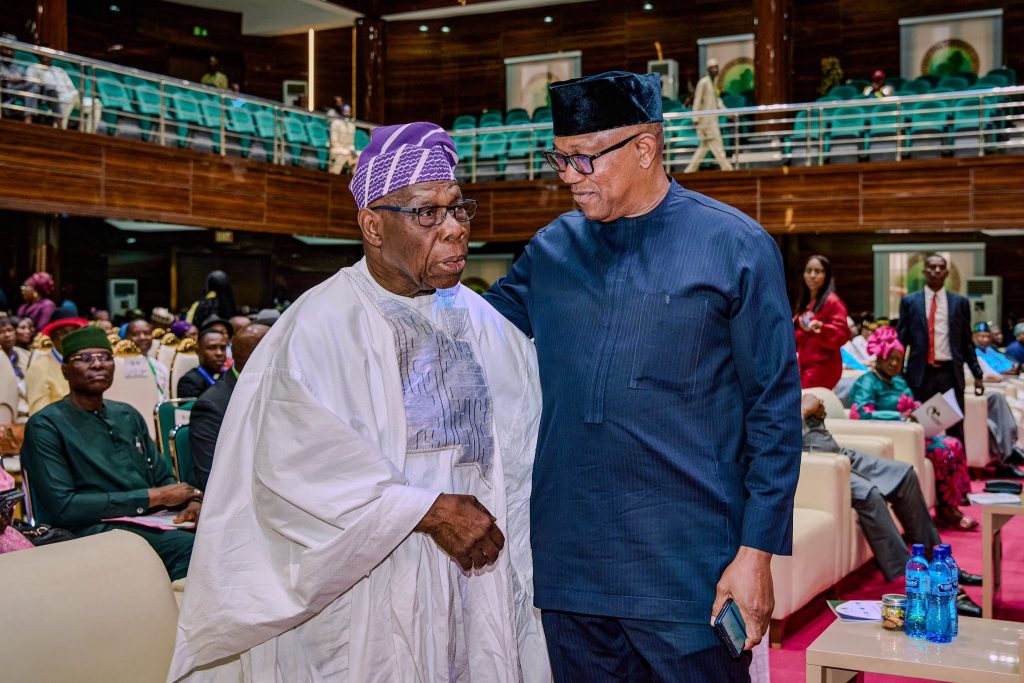 Obi warns Nigeria’s democracy is near collapse, demands urgent institutional reforms 2 Obi and Obasanjo