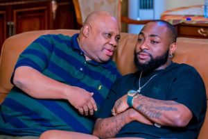 Osun State Governor Ademola Adeleke and Davido.