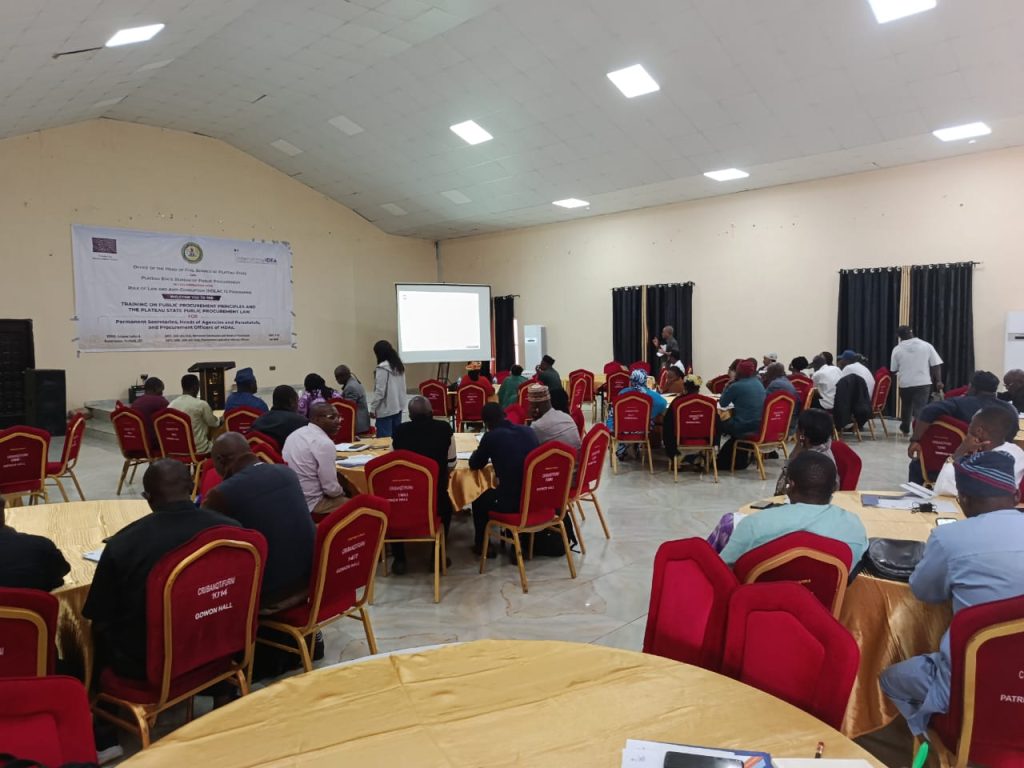 Plateau trains Permanent Secretaries, others on public procurement principles
