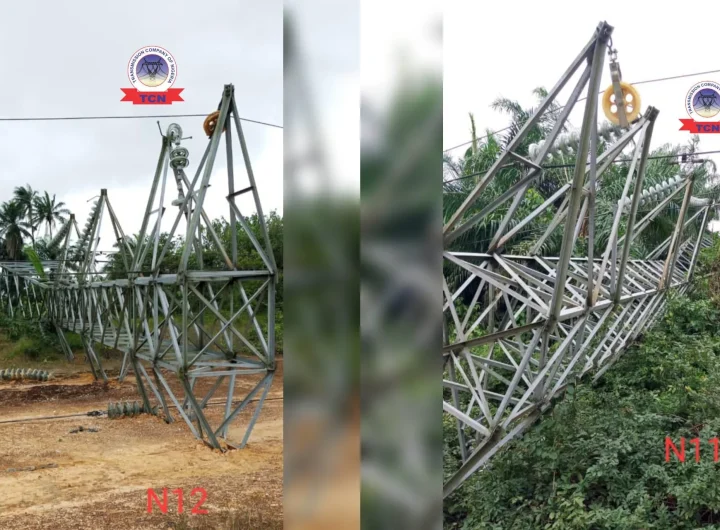 TCN: 5 transmission towers collapse after severe vandalism on Ikot Abasi–Eket 132kV line