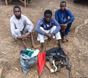 Troops arrest 3 terrorist collaborators destroy hideout