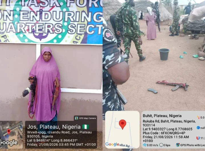 Troops arrest female gunrunner in Plateau, rescue kidnap victim in Edo