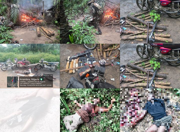 Troops dismantle IPOB/ESN camps, recover arms, explosives in Anambra