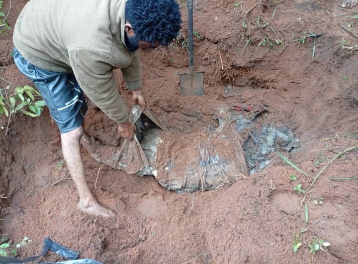 Troops uncover shallow grave, exhume remains of late community leader in Imo