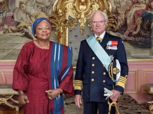 Ambassador Lola Akande to King Carl XVI Gustaf of Sweden