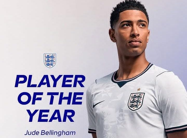 Bellingham named England's Men's Player of the Year