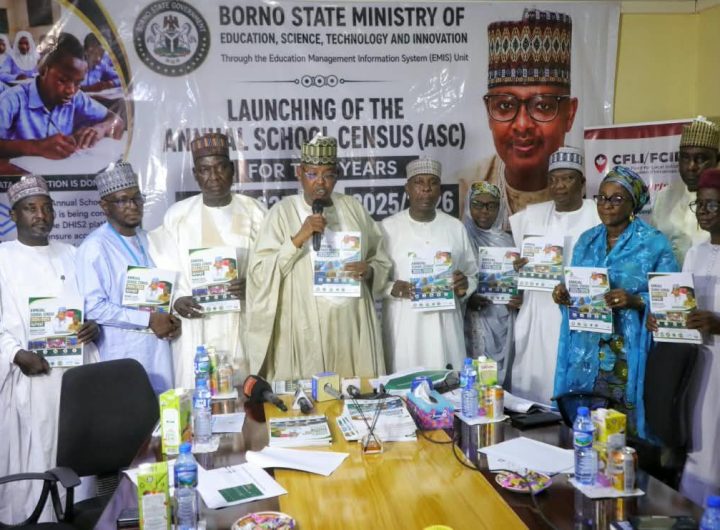 Borno: School enrolment hits record 1.8 million as Wakilbe unveils census report