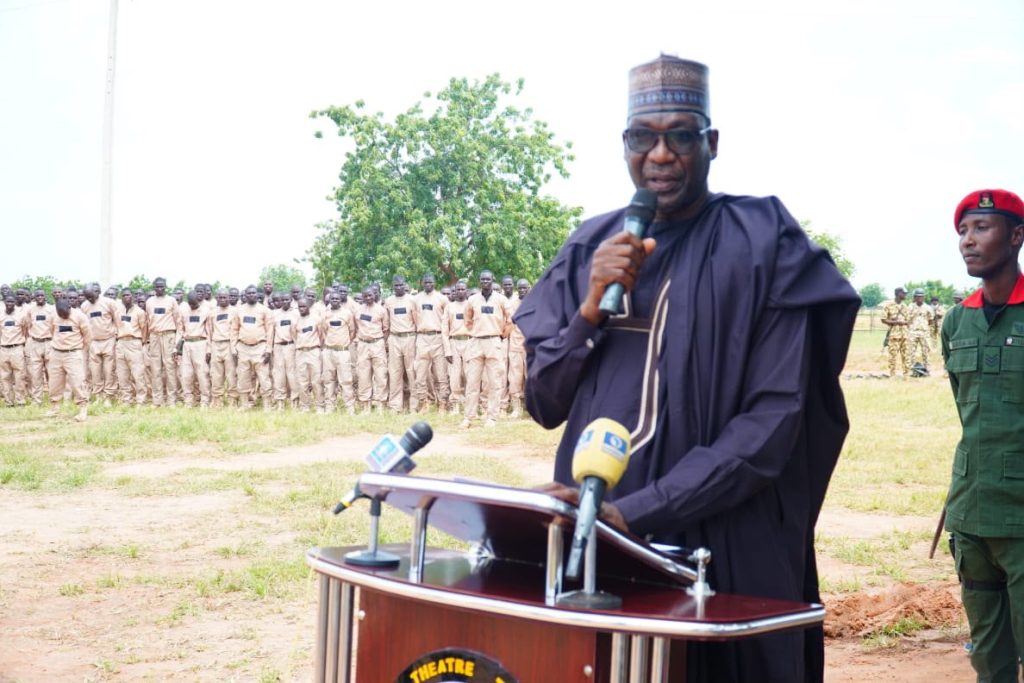 Theatre Commander OPHK charges 925 forest guards to be fearless, decisive against terrorists 2 Borno State Commissioner for Information and Internal Security, Professor Usman Tar