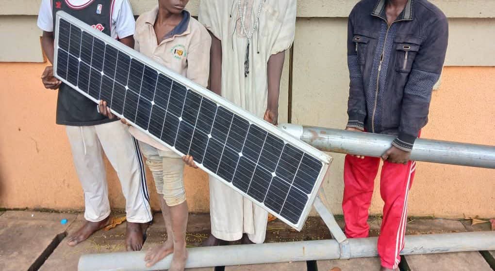 FCT police arrest 10 suspected vandals, recover stolen armoured cables, solar street light