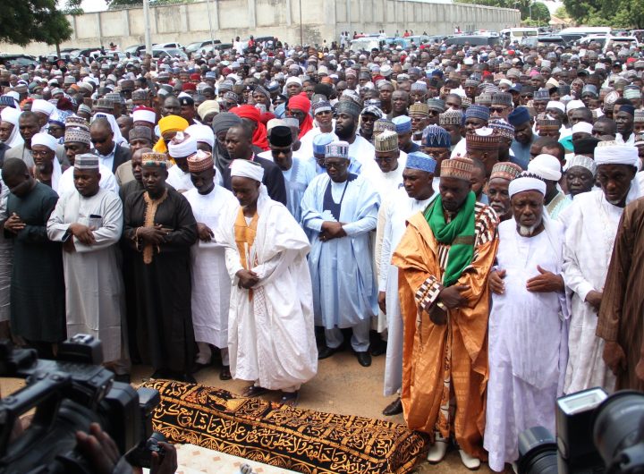 Fintiri joins Dangote, NPA MD, others for Bamanga Tukur’s funeral in Yola