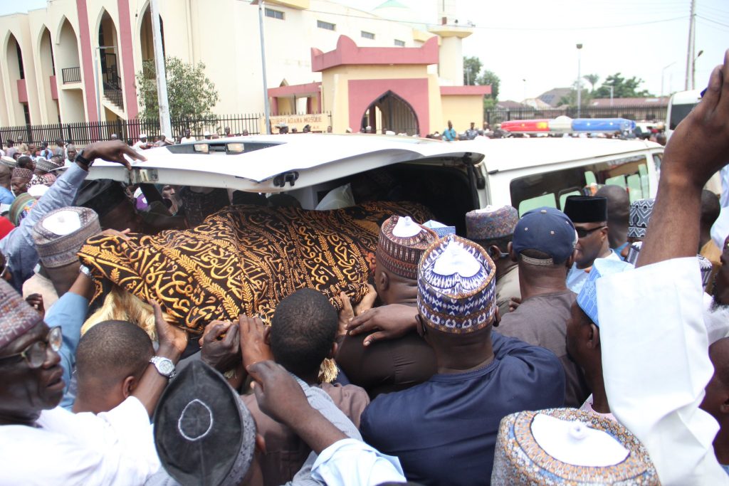 Fintiri joins Dangote, NPA MD, others for Bamanga Tukur’s funeral in Yola 2 Fintiri joins Dangote, NPA MD, others for Bamanga Tukur’s funeral in Yola