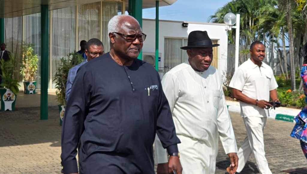 After 2 years in Nigeria, Jonathan sees off ex-Sierra Leone President Koroma as treason charges are dropped