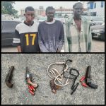 Lagos police arrest 3 armed robbers, recover guns, ammunition
