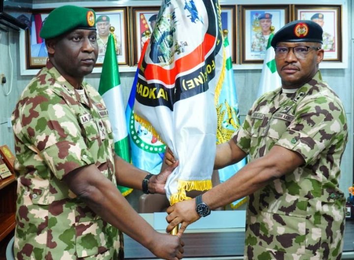 Maj. Gen. Abubakar hands over command of OPHK to Maj. Gen. IA Ajose