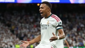 Mbappé equals Raúl's 71-goal Champions League record as Real Madrid beat Inter Milan 2-1