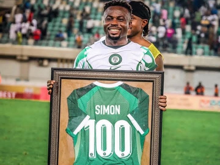 Moses Simon reaches 100 Nigeria caps