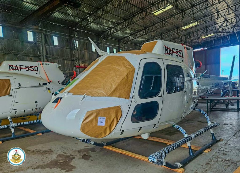 NAF receives combat helicopters