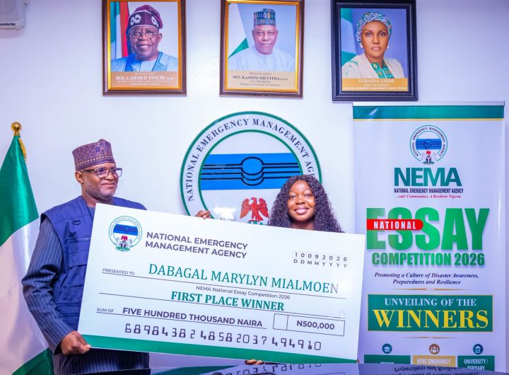 NEMA rewards winners of 2026 National Essay Competition, promotes disaster risk awareness among youths